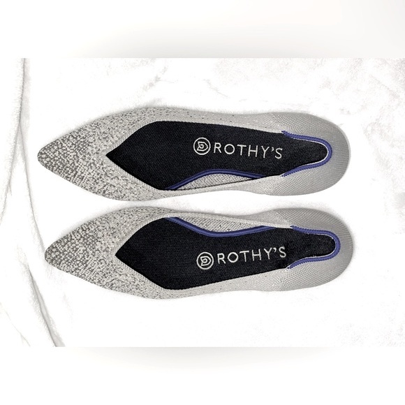 Rothy’s Original Metallic Pearl The Point Flat Size 7? (See below) - Picture 2 of 5